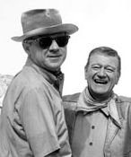 Burt Kennedy pictured with John Wayne.